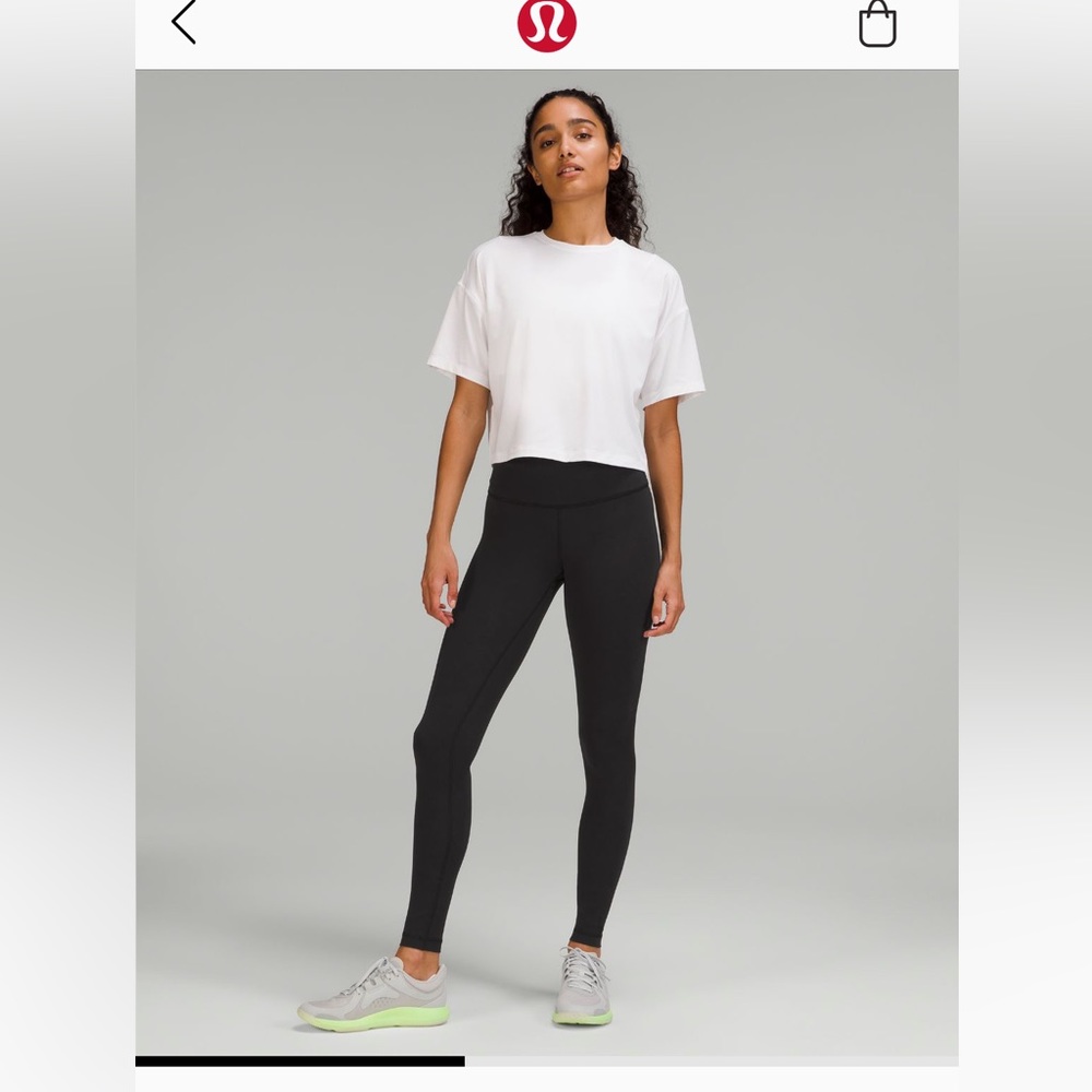 Black lululemon leggings size 6